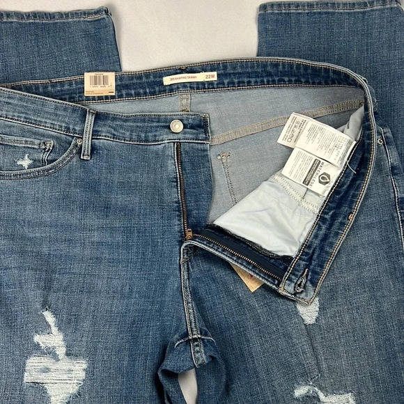 NEW Levi’s Sculpt 311 Shaping Skinny Distressed Jean Size 22W - Picture 5 of 12